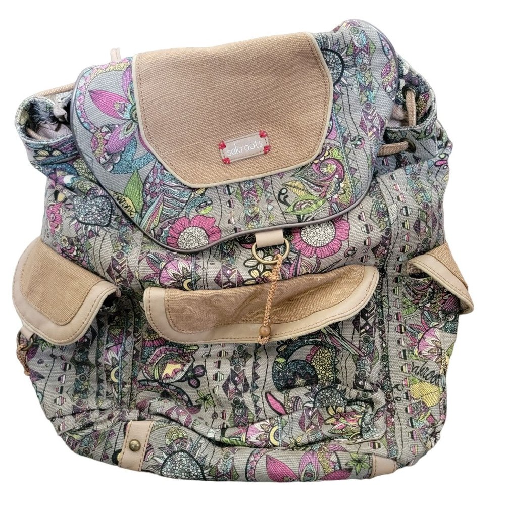 SakRoots Floral Backpack Cute Casual Outdoors Pockets Radiant All Over Print